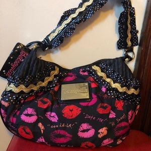 Betsy Johnson Betsyville Kiss Print Purse